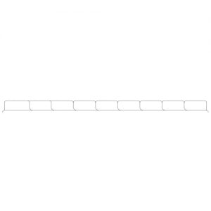 Antimicrobial Side-Opening Blank 9-Tab All White Poly Divider Set Image